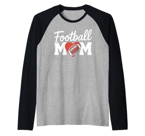 Lustiger Fußball Mama Herz Sport Familie Humor Spruch Raglan Lustiger Fußball Mama Herz Sport Familie Humor Spruch Raglan von Sarcastic Proud Mother Gridiron Team Spirit Joke