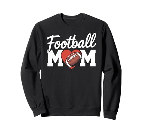 Lustiger Fußball Mama Herz Sport Familie Humor Spruch Sweatshirt von Sarcastic Proud Mother Gridiron Team Spirit Joke