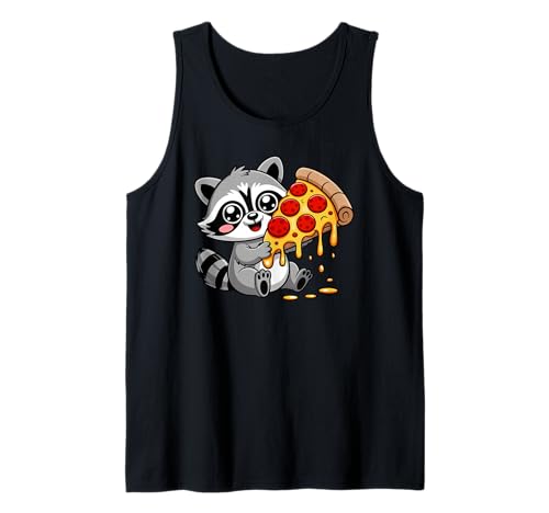 Lustiges süßes Waschbär-Tier-Pizza-Liebhaber-Design, Geschenk für Männer und Frauen Tank Top Lustiges süßes Waschbär-Tier-Pizza-Liebhaber-Design, Geschenk für Männer und Frauen Tank Top von Sarcastic Raccoon Trash Panda Whimsical Graphic