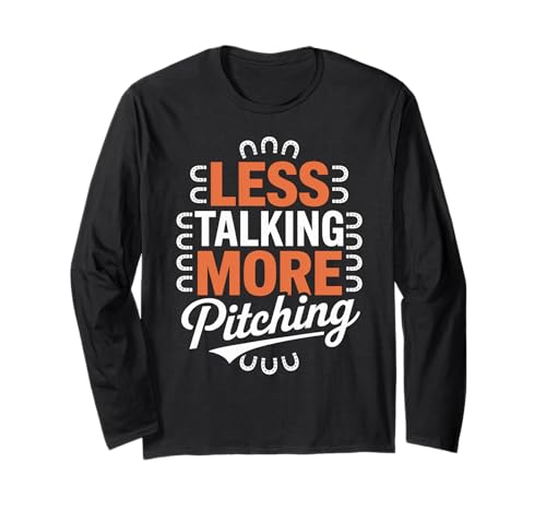 Lustig Weniger Sprechen Mehr Pitching Spruch Baseball Damen Herren Langarmshirt Lustig Weniger Sprechen Mehr Pitching Spruch Baseball Damen Herren Langarmshirt von Sarcastic Sports Fan Thrower Coach Softball League