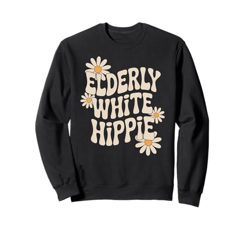 Lustiger weißer Hippie-Retro-Retro-Regenbogen-Humor für Damen und Herren Sweatshirt Lustiger weißer Hippie-Retro-Retro-Regenbogen-Humor für Damen und Herren Sweatshirt von Sarcastic Vintage Flower Power Peace Joke Dad Mom