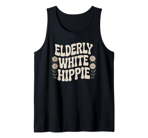 Lustiger weißer Hippie-Retro-Retro-Regenbogen-Humor für Damen und Herren Tank Top Lustiger weißer Hippie-Retro-Retro-Regenbogen-Humor für Damen und Herren Tank Top von Sarcastic Vintage Flower Power Peace Joke Dad Mom