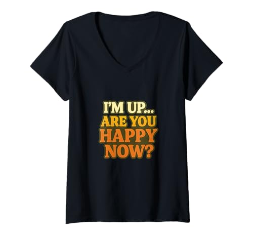 Damen Lustiges Zitat "Grumpy Morning sarkastische Stimmung" T-Shirt mit V-Ausschnitt Damen Lustiges Zitat "Grumpy Morning sarkastische Stimmung" T-Shirt mit V-Ausschnitt von Sarcastic Wake-Up Humor and Coffee Club