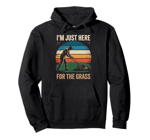 Lustig Ich Bin nur Hier für das Gras Spruch Rasen Humor Frauen Männer Pullover Hoodie Lustig Ich Bin nur Hier für das Gras Spruch Rasen Humor Frauen Männer Pullover Hoodie von Sarcastic Yard Care Mower Dad Retro Landscapin