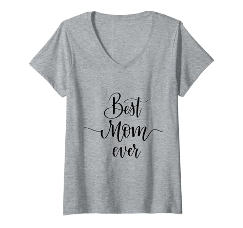 Damen Muttertagsgeschenk für Ihre neue Mutter Mama Geburtstag Geburt T-Shirt mit V-Ausschnitt von SarcasticGoods