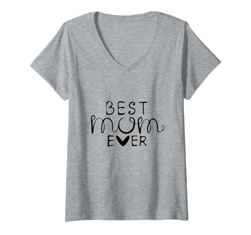 Damen Muttertagsgeschenk für Ihre neue Mutter Mama Geburtstag Geburt T-Shirt mit V-Ausschnitt von SarcasticGoods