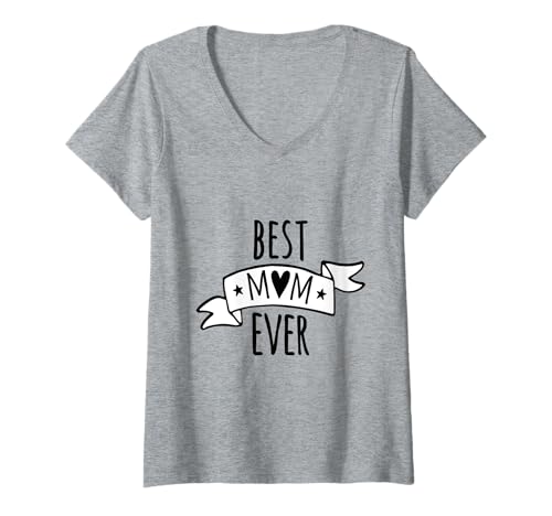 Damen Muttertagsgeschenk für Ihre neue Mutter Mama Geburtstag Geburt T-Shirt mit V-Ausschnitt von SarcasticGoods
