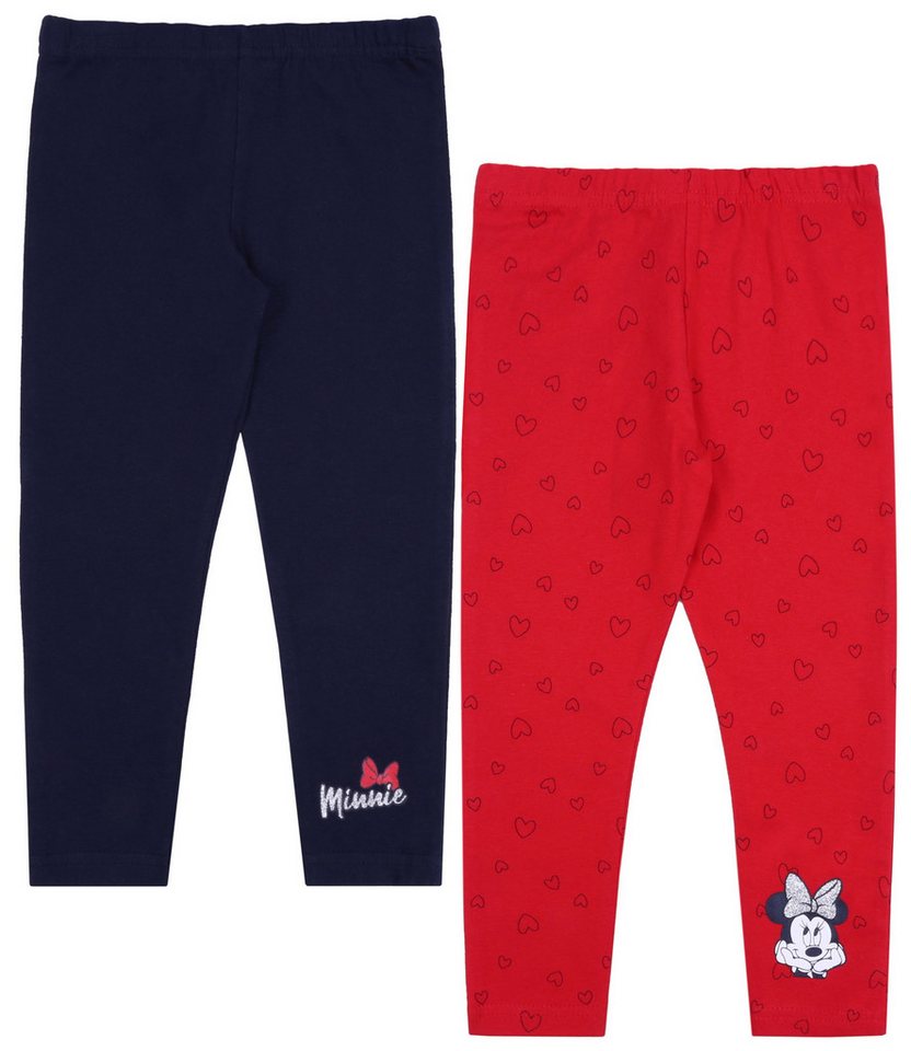 Sarcia.eu 7/8-Leggings 2x rot-dunkelblaue Leggingshose Minnie Mouse 4-5 Jahre von Sarcia.eu