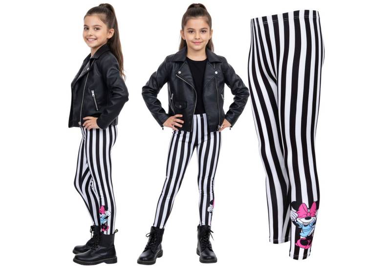 Sarcia.eu 7/8-Leggings Disney Minnie Mouse elastische gestreifte Leggings für Mädchen von Sarcia.eu