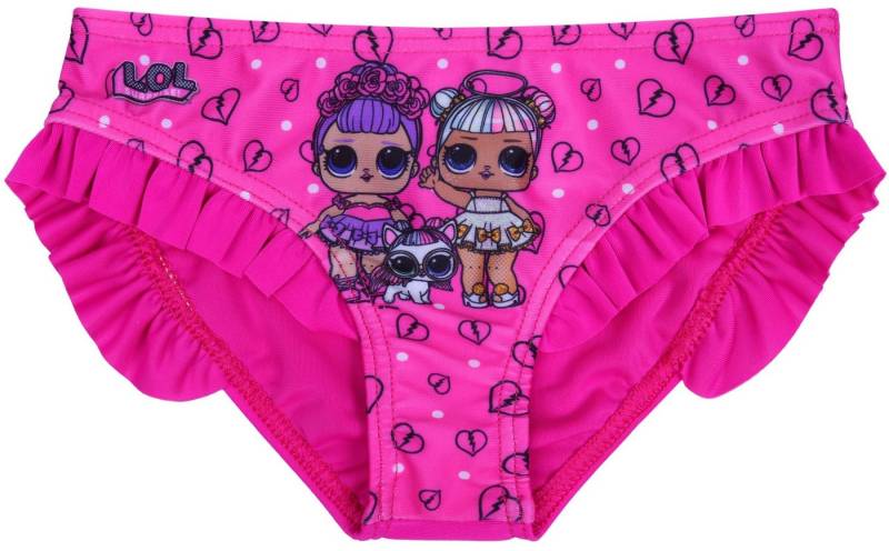 Sarcia.eu Badekleid Dunkelpinke Badehose für Mädchen mit Rüsche LOL Surprise! 4-5 Jahre von Sarcia.eu