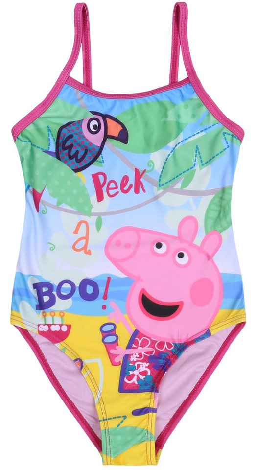 Sarcia.eu Badekleid Einteiliger bunter Badeanzug Mädchen PEPPA PIG PEPPA WUTZ, 104-110 cm von Sarcia.eu