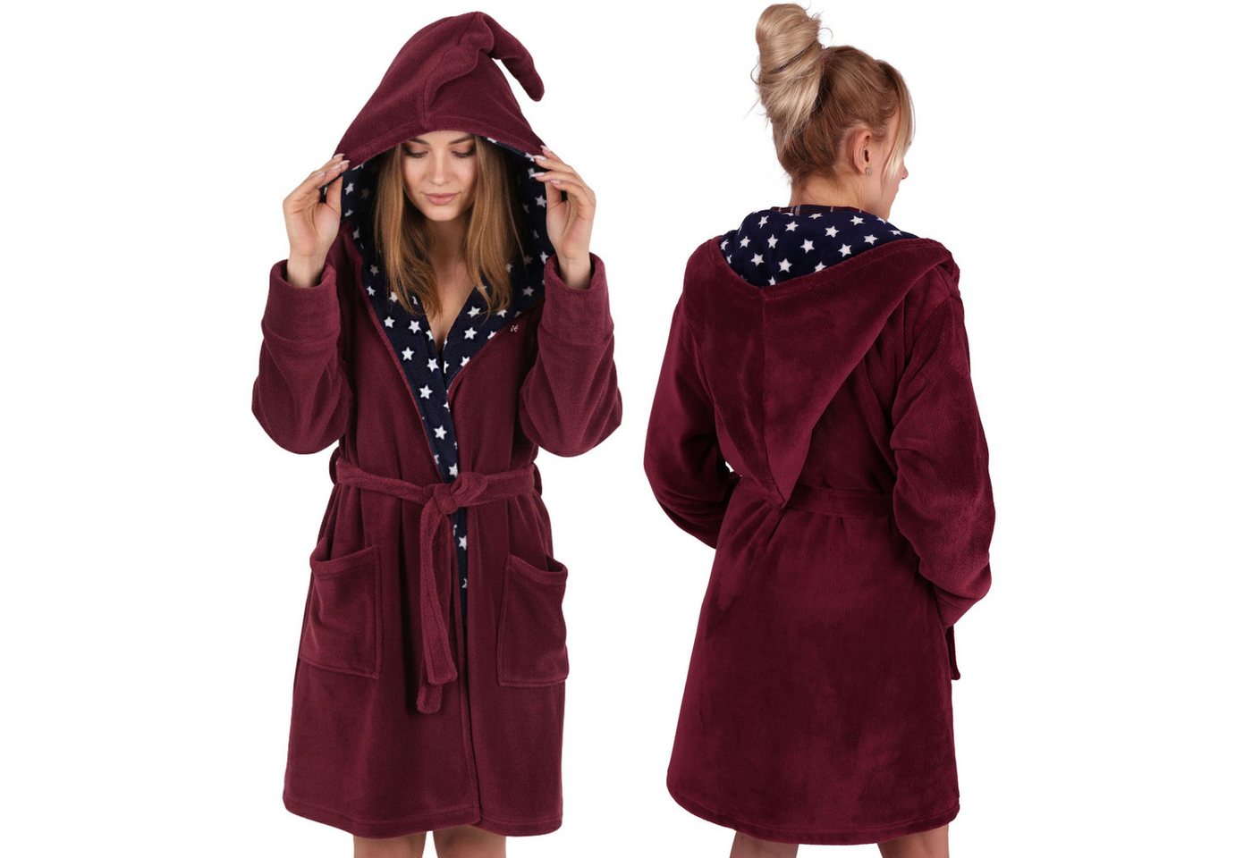 Sarcia.eu Bademantel Harry Potter Damen-Bademantel mit Kapuze und Gürtel, warm & weich von Sarcia.eu