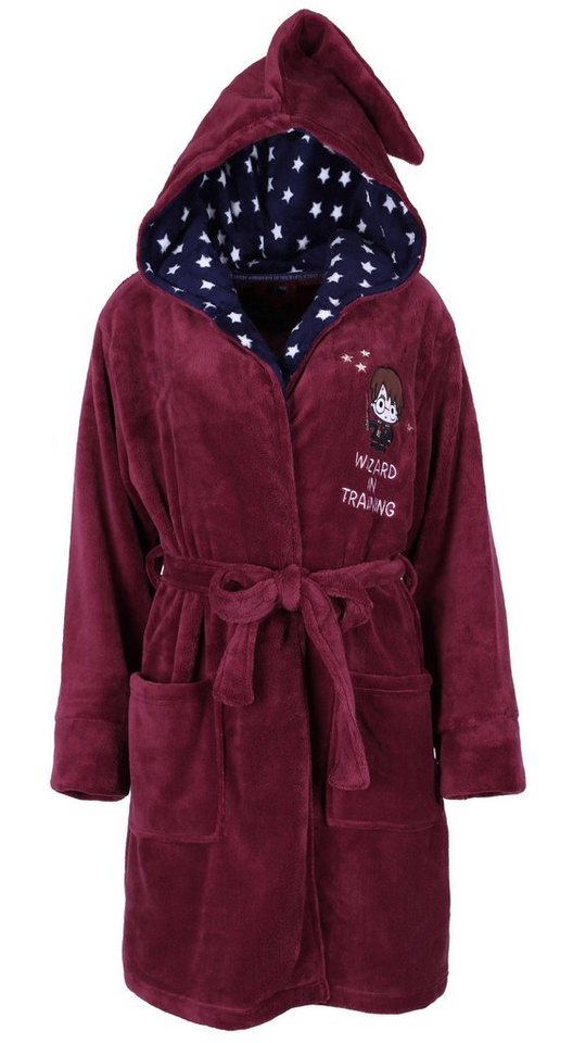 Sarcia.eu Bademantel HARRY POTTER Bademantel, weinrot-dunkelblau, mit Sternen-Print, XS Sarcia.eu Bademantel HARRY POTTER Bademantel, weinrot-dunkelblau, mit Sternen-Print, XS von Sarcia.eu