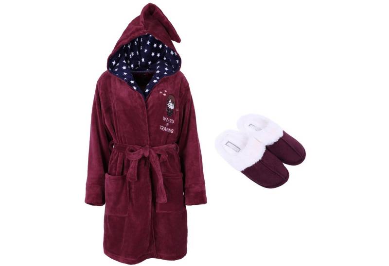Sarcia.eu Bademantel Set: Warmer Bademantel + Hausschuhe HARRY POTTER XS 38-39 EU von Sarcia.eu