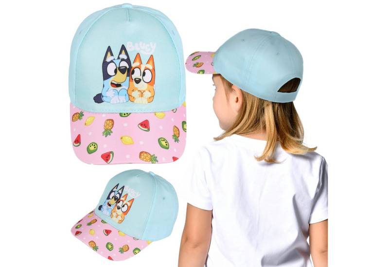 Sarcia.eu Baseball Cap Bluey Türkis Rosa Sommer-Kappe für Mädchen, 100% Baumwolle von Sarcia.eu