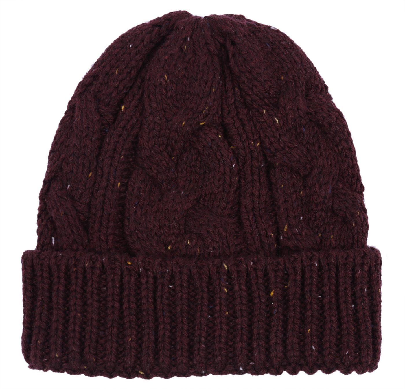 Sarcia.eu Beanie Burgunderrote, geflochtene Wintermütze – warme Damenmütze von Sarcia.eu