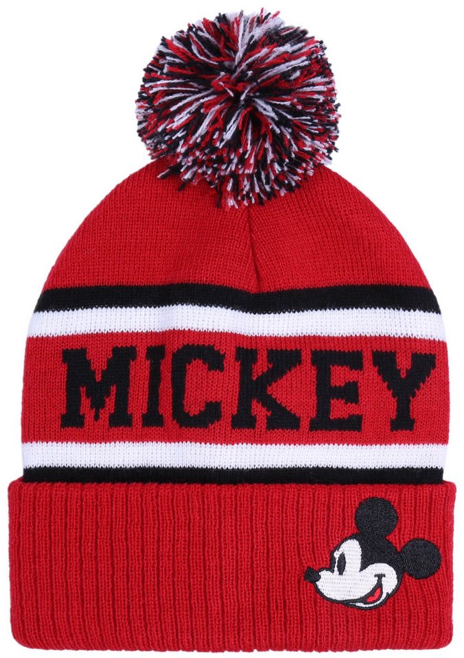 Sarcia.eu Beanie Warme, rote Jungen-Mütze mit Pompon MICKEY Disney 52 von Sarcia.eu