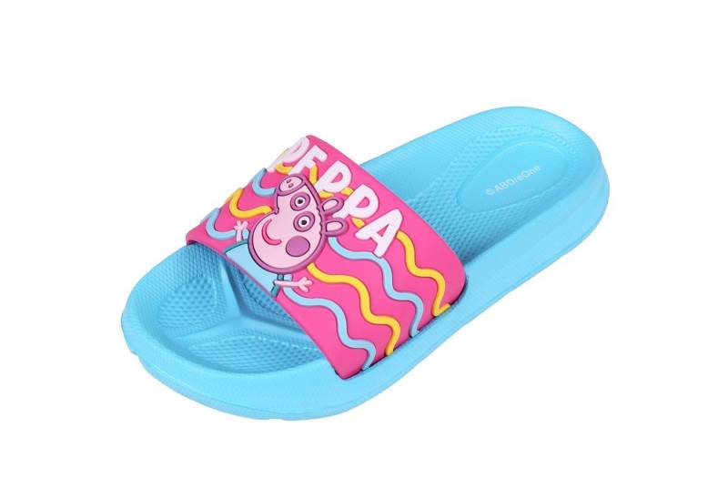 Sarcia.eu Blau-pinke leichte Badeschuhe/Hausschuhe für Mädchen Peppa Wutz Badeschuh von Sarcia.eu