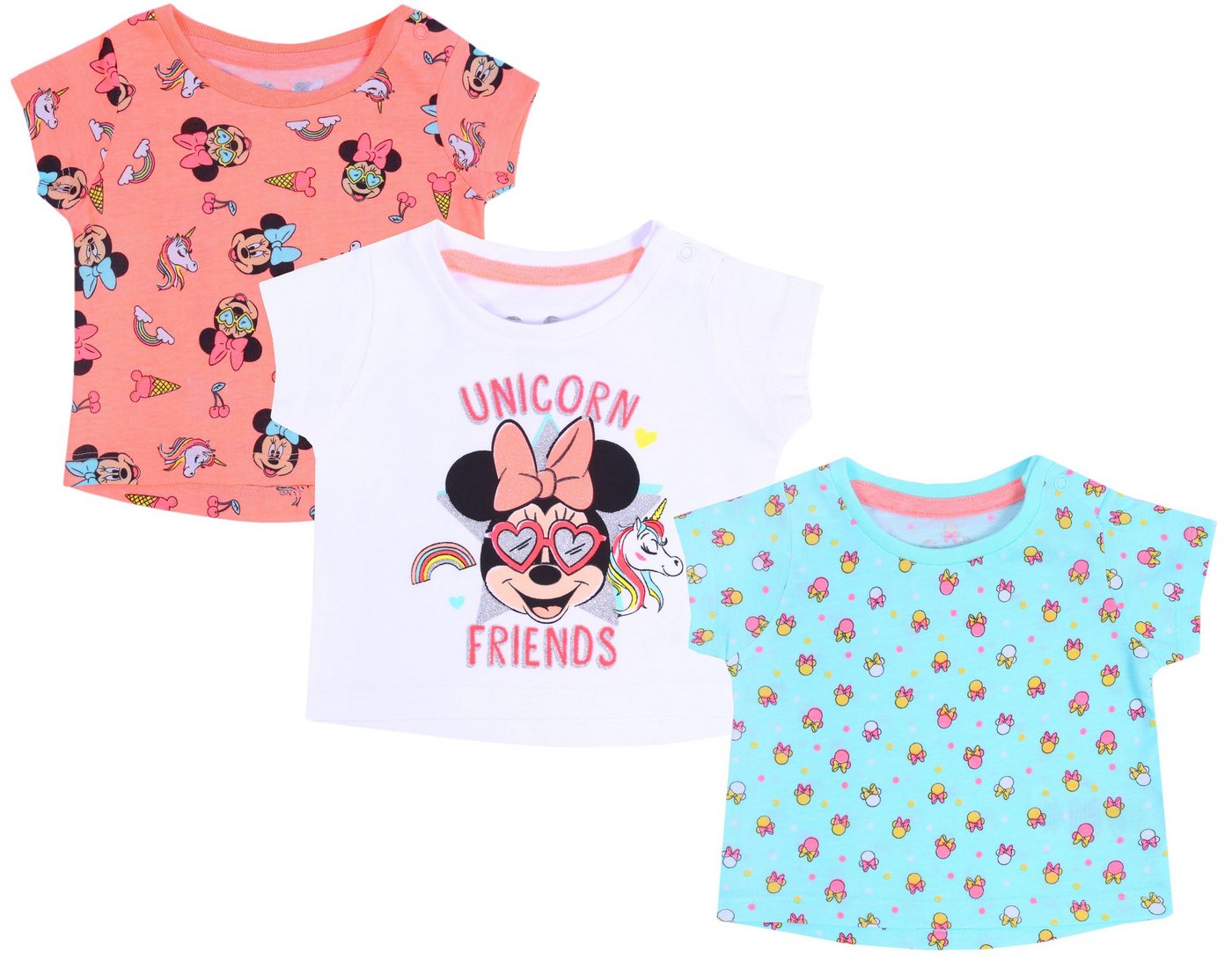 Sarcia.eu Blusentop 3er-Set PACK Shirts Minnie Mouse DISNEY 3-6 Monate von Sarcia.eu