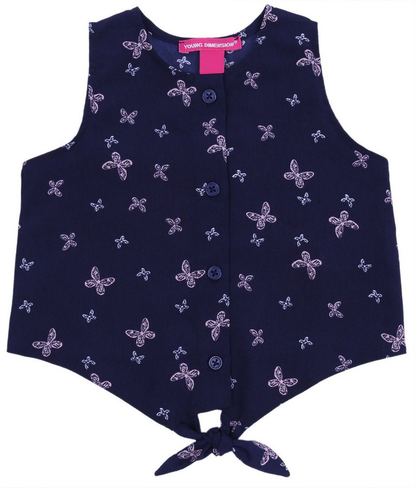 Sarcia.eu Blusentop Dunkelblaue, gebundene Bluse mit Schmetterlingen 3-4 Jahre von Sarcia.eu