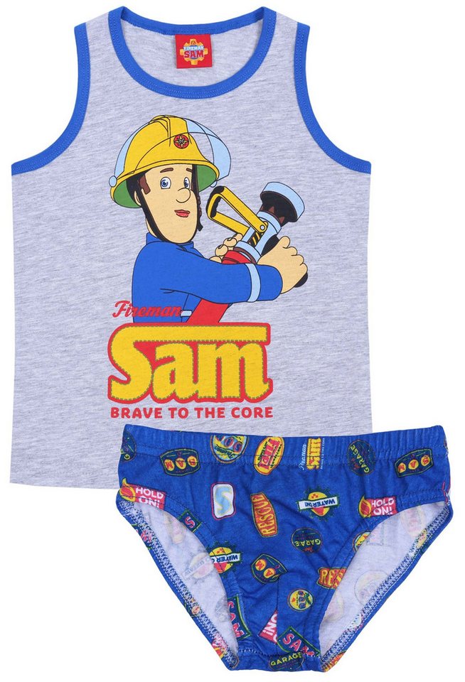 Sarcia.eu Blusentop Grau-blaues, Top + Unterhose für Jungen Feuerwehrmann Sam 5-6 Jahre Sarcia.eu Blusentop Grau-blaues, Top + Unterhose für Jungen Feuerwehrmann Sam 5-6 Jahre von Sarcia.eu