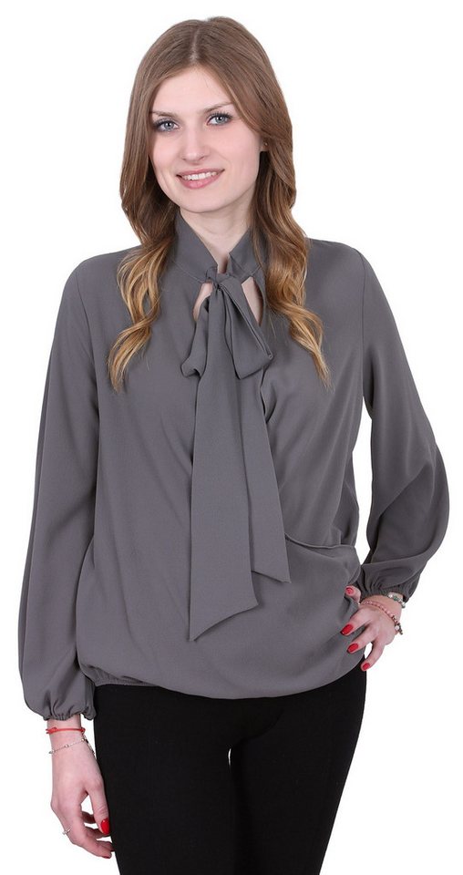 Sarcia.eu Blusentop John Zack Elegante, graue Bluse mit Schnürung M von Sarcia.eu