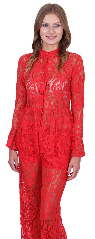 Sarcia.eu Blusentop John Zack Rote Bluse aus Spitze L von Sarcia.eu