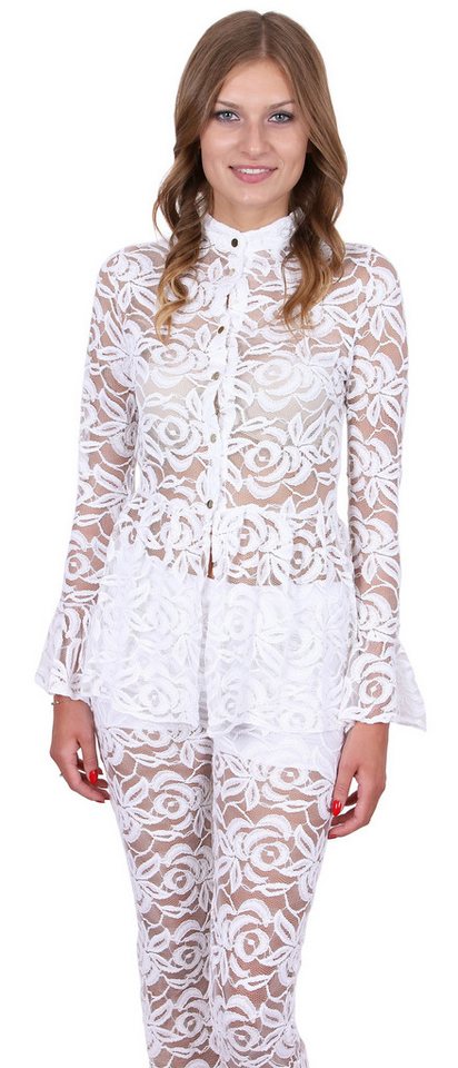 Sarcia.eu Blusentop John Zack Weiße Bluse aus Spitze L von Sarcia.eu