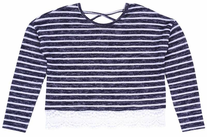 Sarcia.eu Blusentop Marineblau und weiß gestreifte Bluse für Mädchen 8-9 Jahre von Sarcia.eu