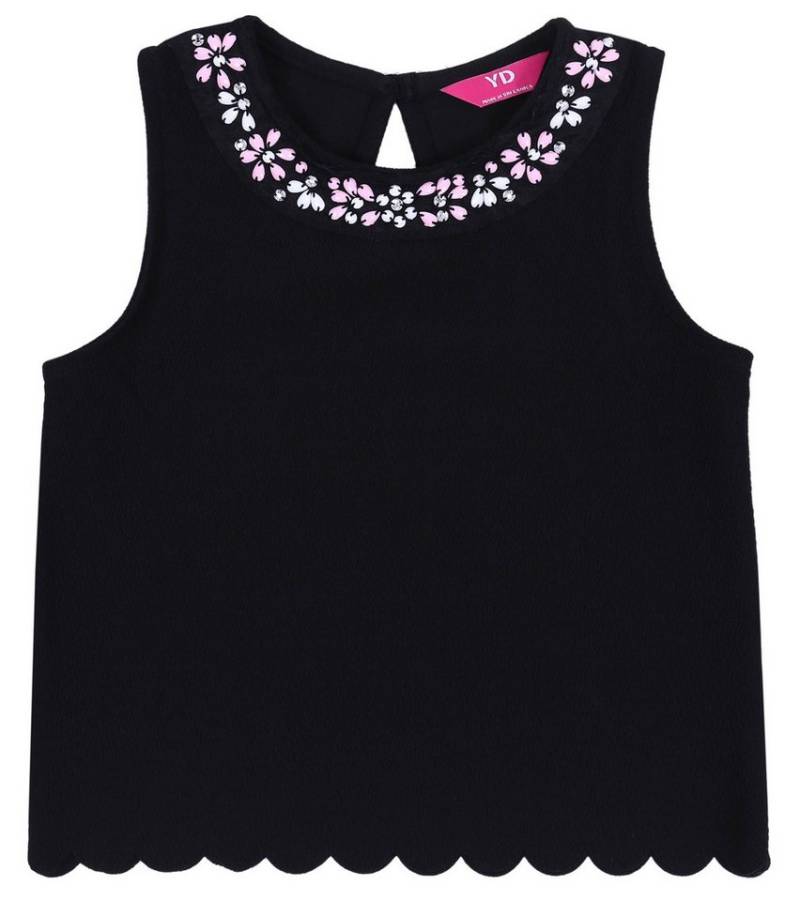 Sarcia.eu Blusentop Schwarze Bluse mit kleinen Korallen 7-8 Jahre von Sarcia.eu