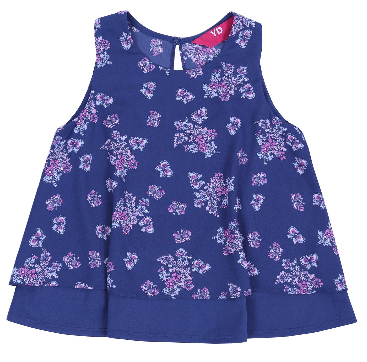 Sarcia.eu Blusentop Trapezförmige Bluse Blumen/Schmetterlinge 8-9 Jahre von Sarcia.eu