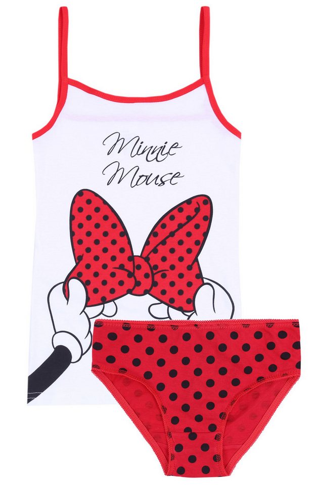 Sarcia.eu Blusentop Weiß-rotes T-Shirt + Minnie Unterhose DISNEY 9-10 Jahre von Sarcia.eu
