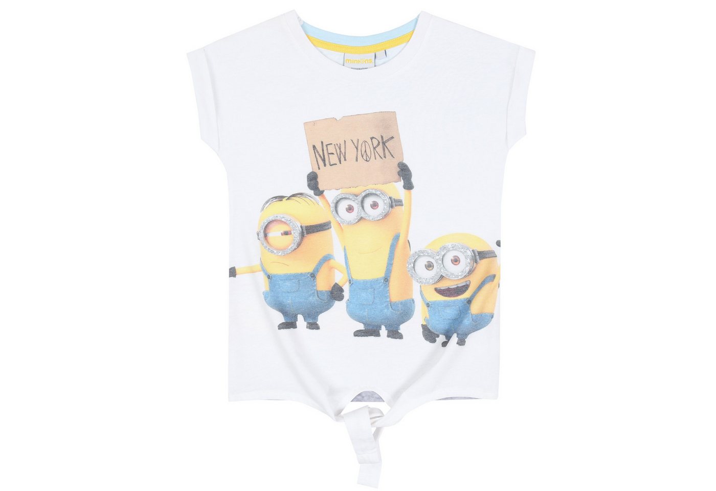 Sarcia.eu Blusentop Weißes, gebundenes T-Shirt Die Minions 18-24 Monate von Sarcia.eu