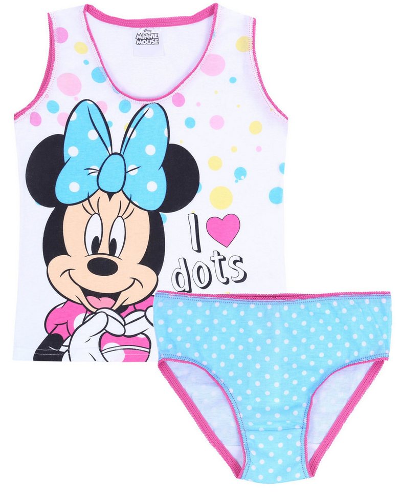 Sarcia.eu Blusentop Weißes Hemd + blaue Unterhose Minnie DISNEY 8-9 Jahre von Sarcia.eu