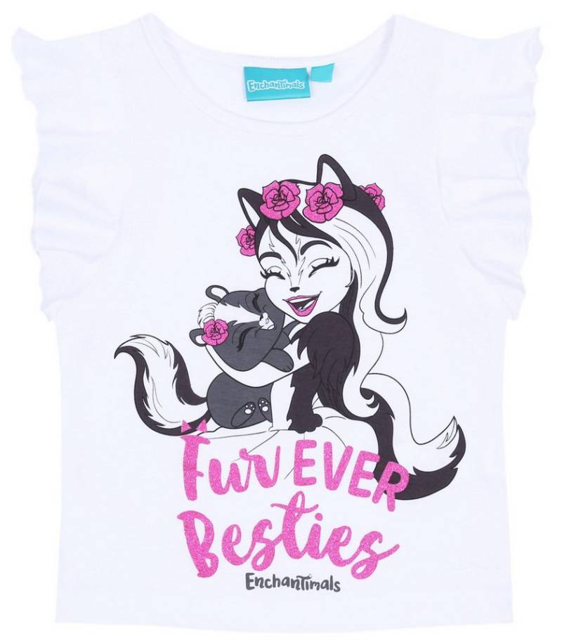 Sarcia.eu Blusentop Weißes Mädchen-T-Shirt Sage Skunk ENCHANTIMALS 3 Jahre von Sarcia.eu