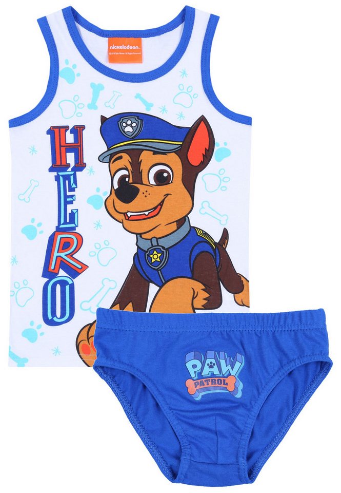 Sarcia.eu Blusentop Weißes Unterhemd + Unterhose Paw Patrol NICKELODEON 5-6 Jahre von Sarcia.eu