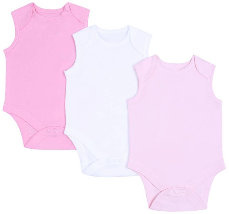 Sarcia.eu Body 3x pinkes ärmelfreies Body 9-12 Monate von Sarcia.eu