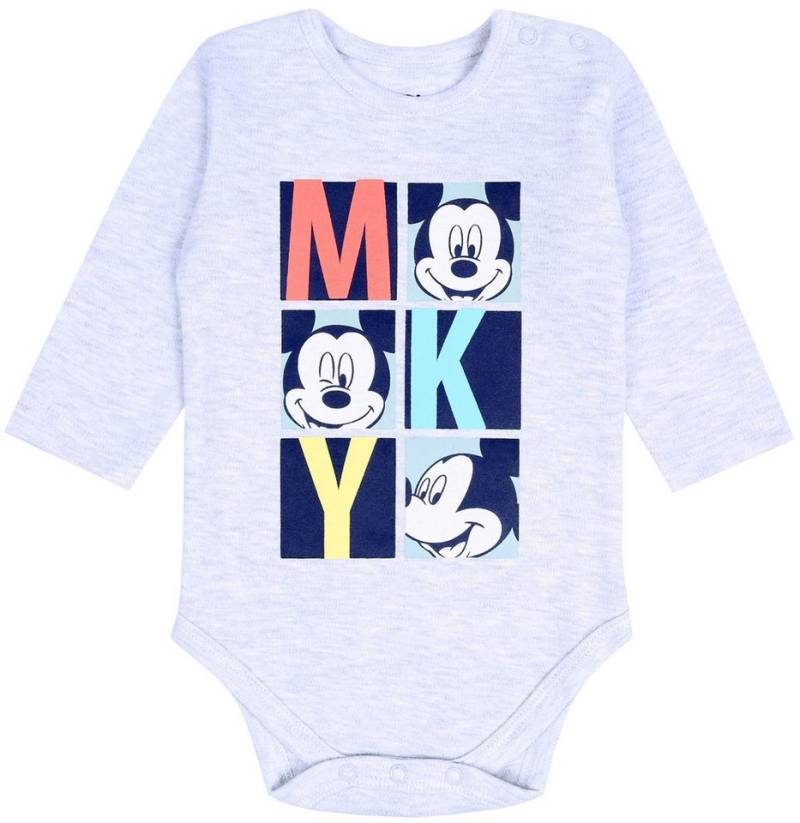 Sarcia.eu Body Graues Baby-Body mit Motiv von Mickey DISNEY 6-9 Monate von Sarcia.eu