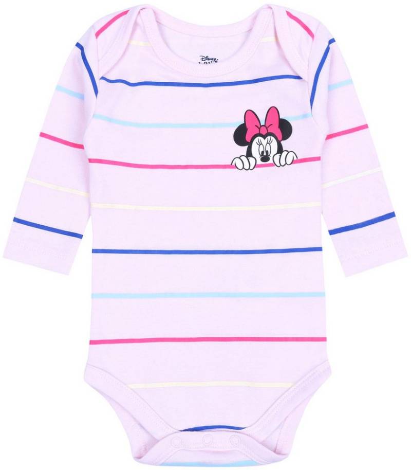 Sarcia.eu Body Pinkes Baby-Body mit bunten Streifen Minnie Mouse 6-9 Monate von Sarcia.eu