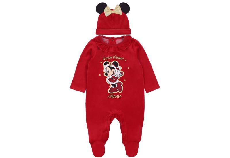Sarcia.eu Body Rotes Baby-Weihnachtsset Strampler + Mütze Minnie Maus 3-6 Monate von Sarcia.eu
