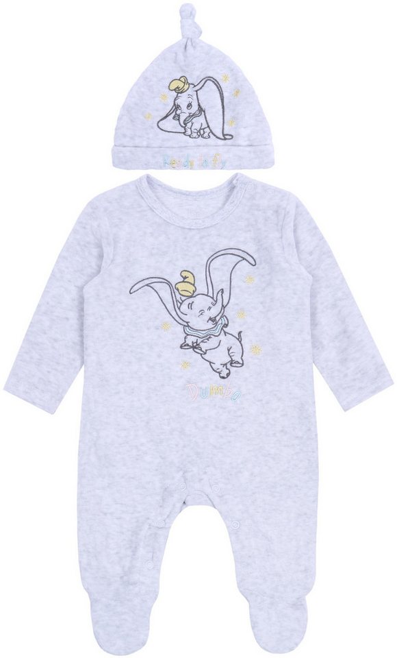 Sarcia.eu Body Warmer, grauer Strampleranzug + Mütze Dumbo Disney 0-3 Monate von Sarcia.eu