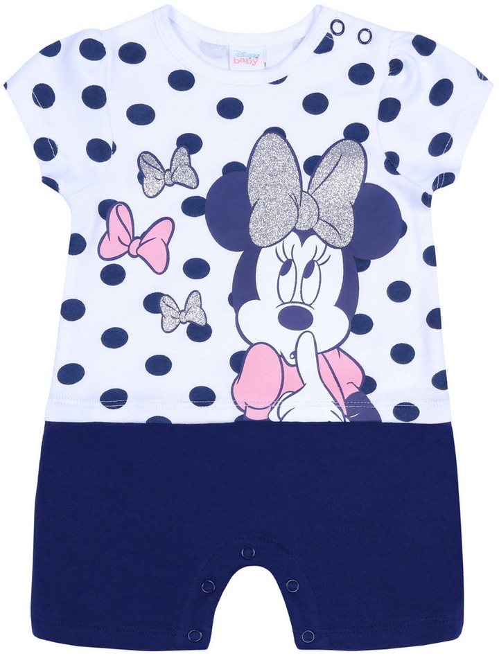 Sarcia.eu Body Weiß-dunkelblauer Overall/Einteiler für Mädchen Minnie Mouse 6 Monate von Sarcia.eu