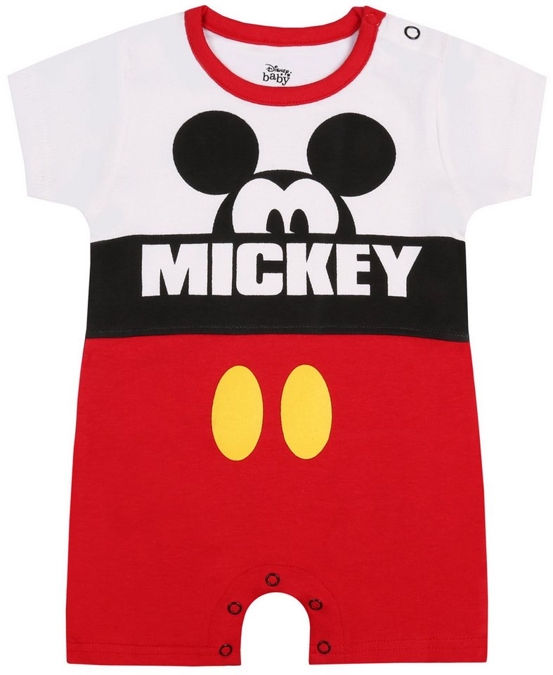 Sarcia.eu Body Weiß-roter Baby Body mit Abbildung von Mickey Maus Disney 3-6 Monate von Sarcia.eu