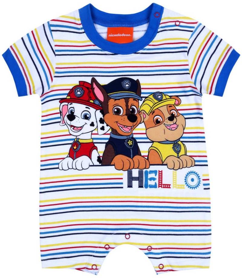 Sarcia.eu Body Weißer Jungen-Strampler bunt gestreift Paw Patrol 3 Monate von Sarcia.eu