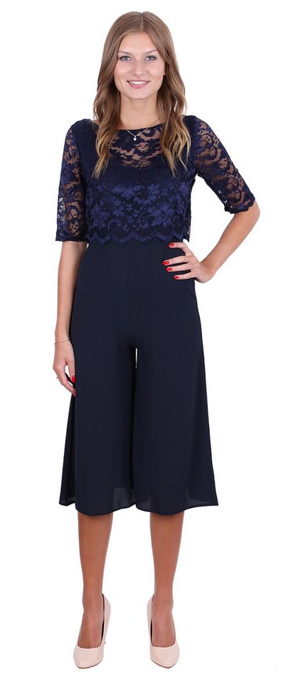 Sarcia.eu Culotte-Overall John Zack Dunkelblauer Overall aus Spitze S von Sarcia.eu