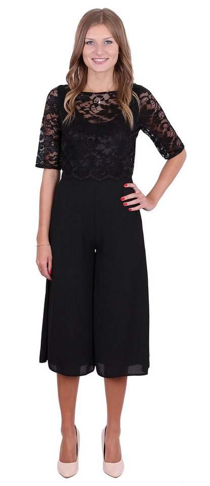 Sarcia.eu Culotte-Overall John Zack Schwarzer Overall aus Spitze L von Sarcia.eu