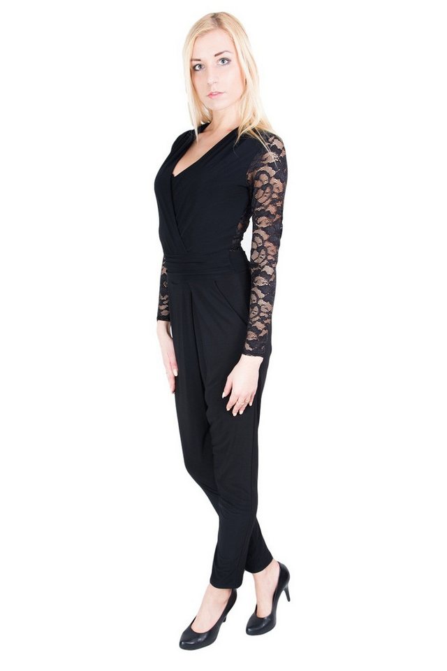 Sarcia.eu Culotte-Overall John Zack Schwarzer Overall mit Spitze - lange Ärmel S Sarcia.eu Culotte-Overall John Zack Schwarzer Overall mit Spitze - lange Ärmel S von Sarcia.eu