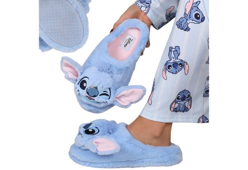 Sarcia.eu Disney Stitch Damen-Hausschuhe 3D, warm, weich, rutschfest, Plüsch Plüsch Hausschuhe von Sarcia.eu