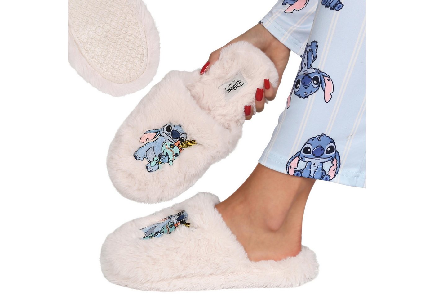 Sarcia.eu DISNEY Stitch RUTSCHFESTE Damen Hausschuhe – WARM, WEICH, KUSCHELIG Plüsch Hausschuhe Sarcia.eu DISNEY Stitch RUTSCHFESTE Damen Hausschuhe – WARM, WEICH, KUSCHELIG Plüsch Hausschuhe von Sarcia.eu