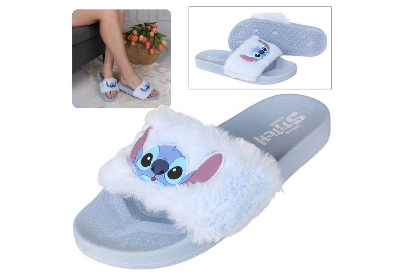 Sarcia.eu DISNEY Stitch blaue Mädchen Plüsch-Hausschuhe 36 EU / 3 UK Plüsch Hausschuhe von Sarcia.eu